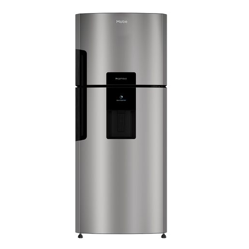 Nevera Mabe con congelador superior y dispensador de agua